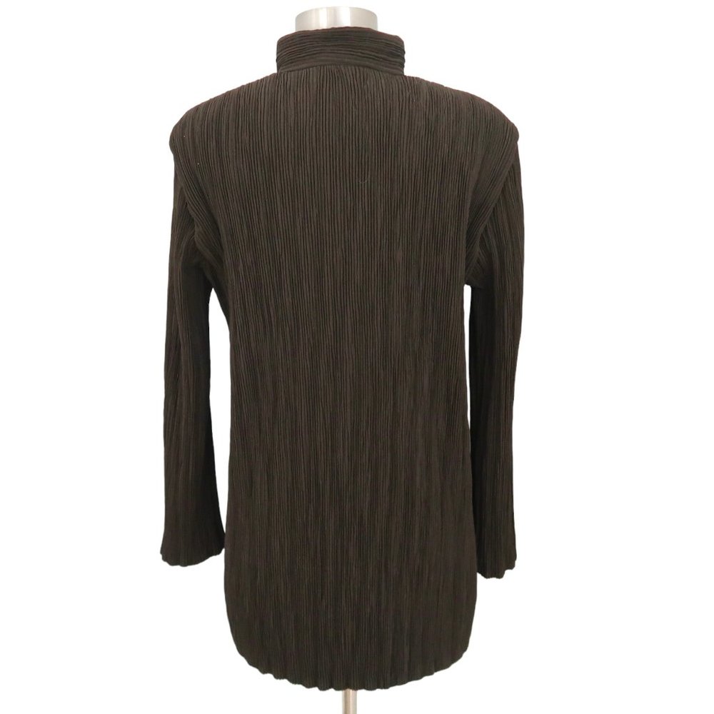 ISSEY MIYAKE crinkle pleat long jacket - Picture 2 of 6